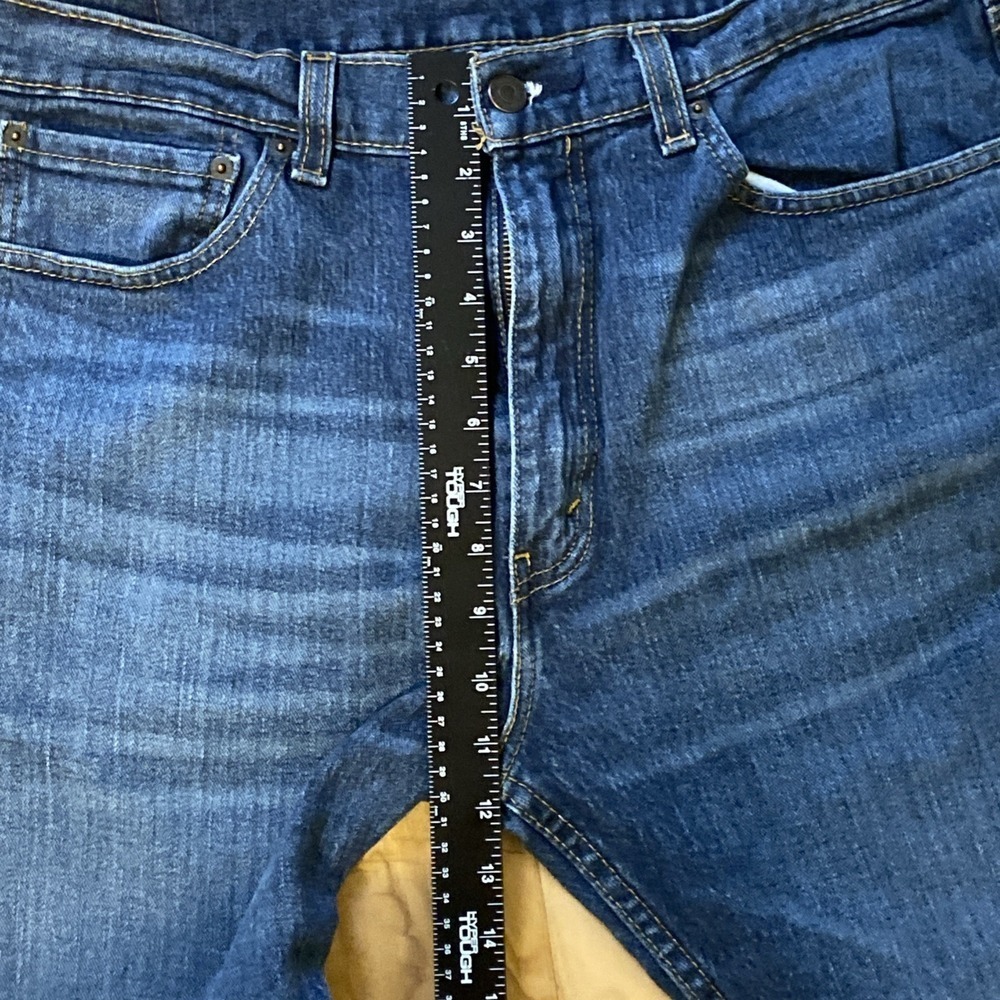 Levis 505 Blue Jeans Mens Regular Fit Straight Leg 36 X 30 - Picture 14 of 16